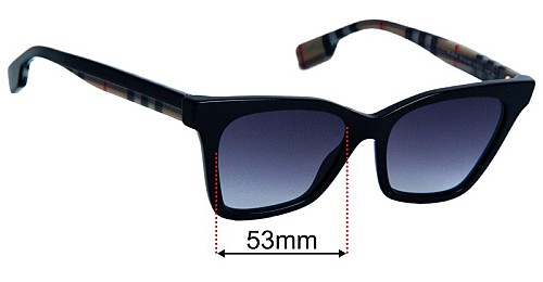 Burberry B 4346 Elsa 53mm Replacement Lenses